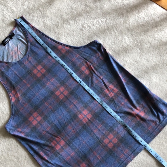 Top man men’s plaid tank top - Picture 5 of 8